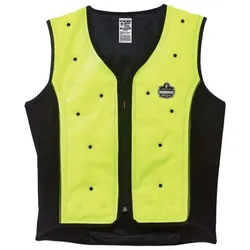 Kühlweste mit Dry-Evaporative Technologie, gelb/schwarz, Größe XL - gelb/schwarz - XL