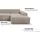 otto home Ecksofa OTTO HOME "Zeus-L modern & zeitlos, Breite 253 cm, bequemes Sofa", grau (hellgrau, beige), B:253cm H:70cm T:188cm, 90% Polyester, 10% Nylon, Sofas, Ecksofa, Curvy Trend Ecksofa mit urbaner Optik
