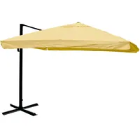Mendler Ampelschirm HWC-A96, Sonnenschirm Gastronomie 3x3m (Ø4,24m) Polyester/Alu 23kg