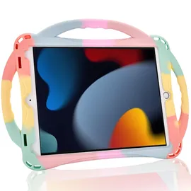 TopEsct Kinder-Schutzhülle für iPad 10.2 9. Generation (2021)/8. Generation (2020)/7. Generation (2019) Regenbogen