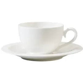 Villeroy & Boch Cappuccinotasse mit Untertasse 0,31 l Weiß 1