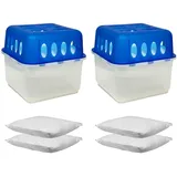 Mojawo 2 Stück Raumentfeuchter Luftentfeuchter Nachfüllpack 400g