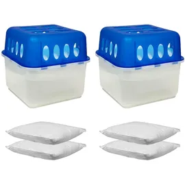 Mojawo 2 Stück Raumentfeuchter Luftentfeuchter Nachfüllpack 400g