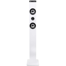 Trevi XT 101 BT Soundtower, Lautsprecher-Turm mit Bluetooth, MP3, USB, SD, Aux-In Bianco