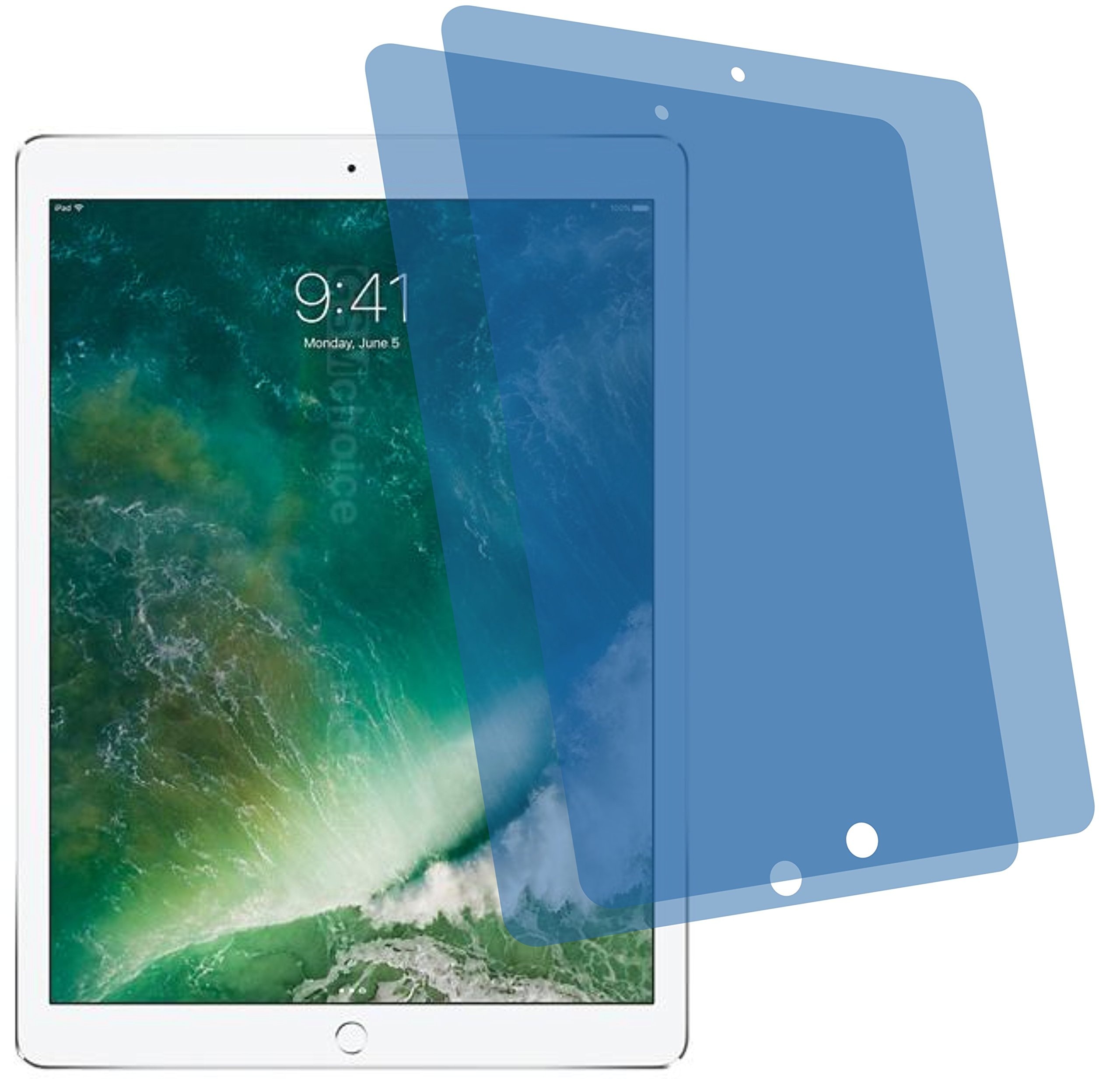 I 2X Crystal Clear klar Schutzfolie für Apple iPad Pro 12.9 Zoll (2017) Premium Displayschutzfolie Bildschirmschutzfolie Schutzhülle Displayschutz Displayfolie Folie