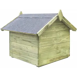vidaXL Hundehütte mit Dach Imprägniertes Kiefernholz