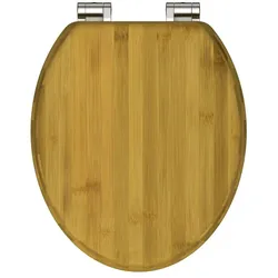 Schütte WC Sitz BAMBUS, massiver Toilettendeckel Holz, Klobrille, Toilettensitz aus nachhaltigem Rohstoff