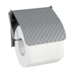 WENKO Punto Toilettenpapierrollenhalter 23358100 , Farbe: Grau