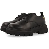 Gioseppo Schwarze Schuhe aus Leder im Blucher-Stil für Mädchen und Jungen Sorli, Schwarz, 33 EU