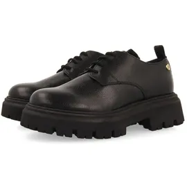Gioseppo Schwarze Schuhe aus Leder im Blucher-Stil für Mädchen und Jungen Sorli, Schwarz, 33 EU