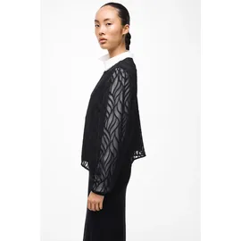 VILA Vimika O-Neck L/S Top schwarz M