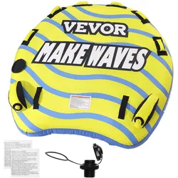 VEVOR Schleppschlauch zum Bootfahren, aufblasbarer Schleppschlauch für 1–3 Fahrer mit Stoßfängerflossen, 510 lbs Wassersport-Schleppschläuche zum Ziehen von Booten, Vollnylon-Überzug