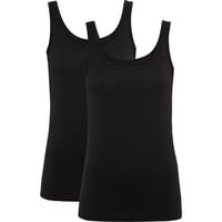 SCHIESSER Trägertops 2er-Pack, für Damen, 000 schwarz 40