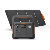 Jackery 240 v2 Solar Generator mit 40W Solarpanel, 256Wh LiFePO4-Batterie, 300W AC & 100W USB-C-Ausgang für Outdoor, Camping & Notfall (2024 Neue)