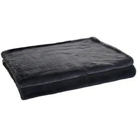 Home4You Wohndecke, 150 x 200 cm - Anthrazit - Polyester