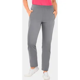 GOLDNER Kurzgröße: Freizeithose mit Reißverschluss in grau | Gr.: 27
