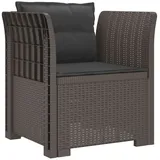 vidaXL 1-Sitzer Sessel 1 x 1 x 1 cm hellgrau