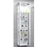 VCM Vitrine »Stano Maxi«, BxH: 33 x 113 cm, Holzwerkstoff/Glas - weiss