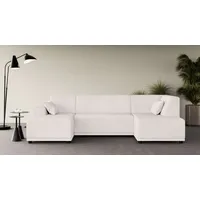Wohnlandschaft HOME AFFAIRE "TAMMO", beige (creme), B:296cm H:80cm T:162cm, 100% Polyester, Sofas, Wohnlandschaft, U-Form