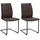 Niehoff Freischwinger Capri Leder braun 2er Set