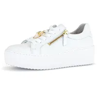Gabor Sneaker Low Damen Weiß/Gold 40,5