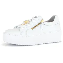 Gabor Sneaker Low Damen Weiß/Gold 40,5