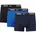 Herren Everyday Cotton Stretch Trunks 3Pk obsidian/game royal/black XS