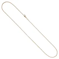 Schmuck Krone Goldkette 1,5mm Ankerkette aus 585 Rotgold, 45 cm, Gold 585 goldfarben