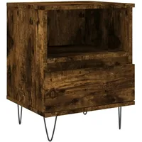 VidaXL Nachttisch Räuchereiche 40x35x50 cm Holzwerkstoff