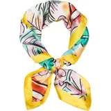 Stylebreaker Halstuch Palmen Muster Popart Style, gelb, | Gr.: onesize