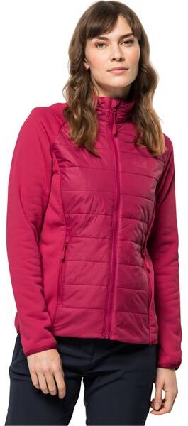 JACK WOLFSKIN Damen Unterjacke BERGLAND HYBRID W, cranberry, S