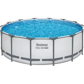 BESTWAY Steel Pro Max Frame Pool Set 427 x 122 cm inkl. Filterpumpe