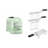 KitchenAid Artisan Toaster 5KMT2204 inkl. Brötchenaufsatz + Sandwichzange pistazie