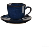 Asa Selection ASA saisons Espressotasse mit Unterteller - midnight blue - 8,5 x 6.7 x 5,5 cm