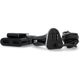 CARTREND 4-Port USB Ladestecker XXL 9,6A - Schwarz