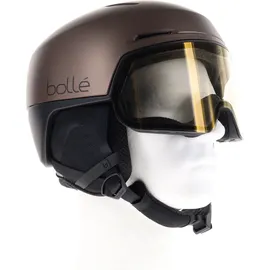 Bollé X-fusion Photochromatic Skihelm mit Visier-Braun-52-55
