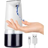 JiGiU Automatischer Seifenspender 500ml Wasserdicht Elektrischer Desinfektionsspender Berührungsloser mit Infrarot Bewegungssensor, USB Wiederaufladbar für Küche, Badezimmer, Büro