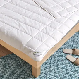 Traumschlaf Alpaka Bettdecke Pako leicht, Füllung: 100% Alpakawolle 140x200 cm - weiß