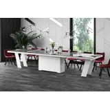 Design Esstisch Tisch HEG-111 Hochglanz XXL ausziehbar 160 bis 412 cm - Grau