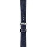 Tissot - Leder Prince Lederband Blau 20/18mm T600043174 - alligator-prägung,blau,rind
