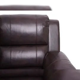 Mendler 2er Kinosessel HWC-H29, Relaxsessel Fernsehsessel Zweisitzer, Getränkehalter Soft Touch Kunstleder MVG ~ braun