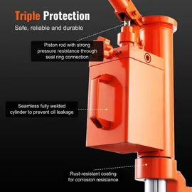 Vevor Wagenheber Stahl 25-230 mm orange 5 t / 10 t