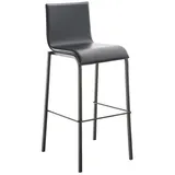 CLP - Barhocker Avola Leder Flach B78 schwarz