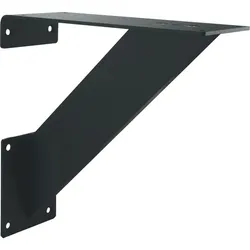 EBB Barkonsole schräg Korfu - Thekenfuß mit Schrauben - Thekenkonsole, Stahl schwarz