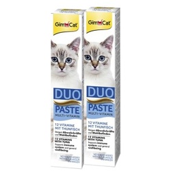 GimCat Duo-Paste Multi-Vitamin Thunfisch + 12 Vitamine 2x50 g