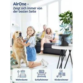 bonaura.de AirOne Granulat Luftentfeuchter bis 23m2: Titanium Gray - Grau