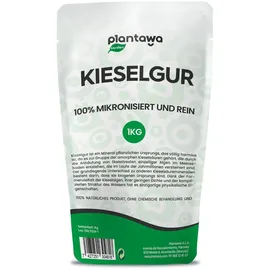 PLANTAWA Kieselgur Pulver 1kg | Hochwertiges Diatomeenerde für den Gemüsegarten, Schädlingsbekämpfung, Saatgutkonservierung | Nachhaltig und Rein, Verpackung kann variieren