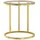 vidaXL Beistelltisch Golden und Transparent 45 cm Hartglas