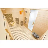 DEKO VERTRIEB BAYERN Infrarotkabine XXXL Luxus Infrarotsauna +Infrarotkabine Kombi Sauna inkl. Saunaofen 6