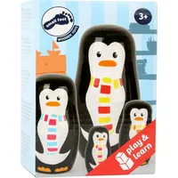 Small Foot Company Small Foot Matrjoschka-Pinguinfiguren aus Holz, in